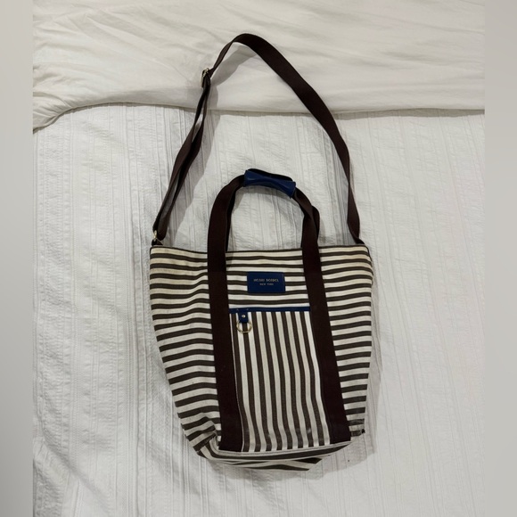 Henri Bendel Striped Canvas Medium Tote / Crossbody – RARE & Discontinued - Picture 3 of 11